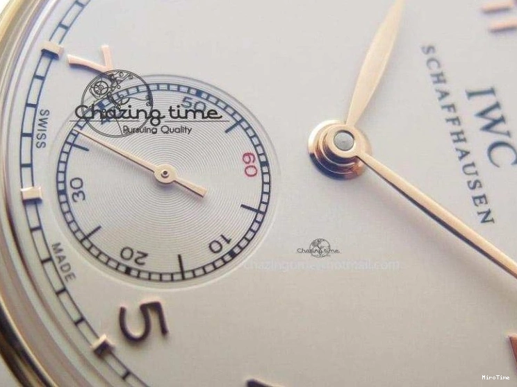 MIROTIME 0731 Compact Portuguese IW545409 RG ZF 1:1 Best Edition White Dial On Brown Leather Strap A 7336